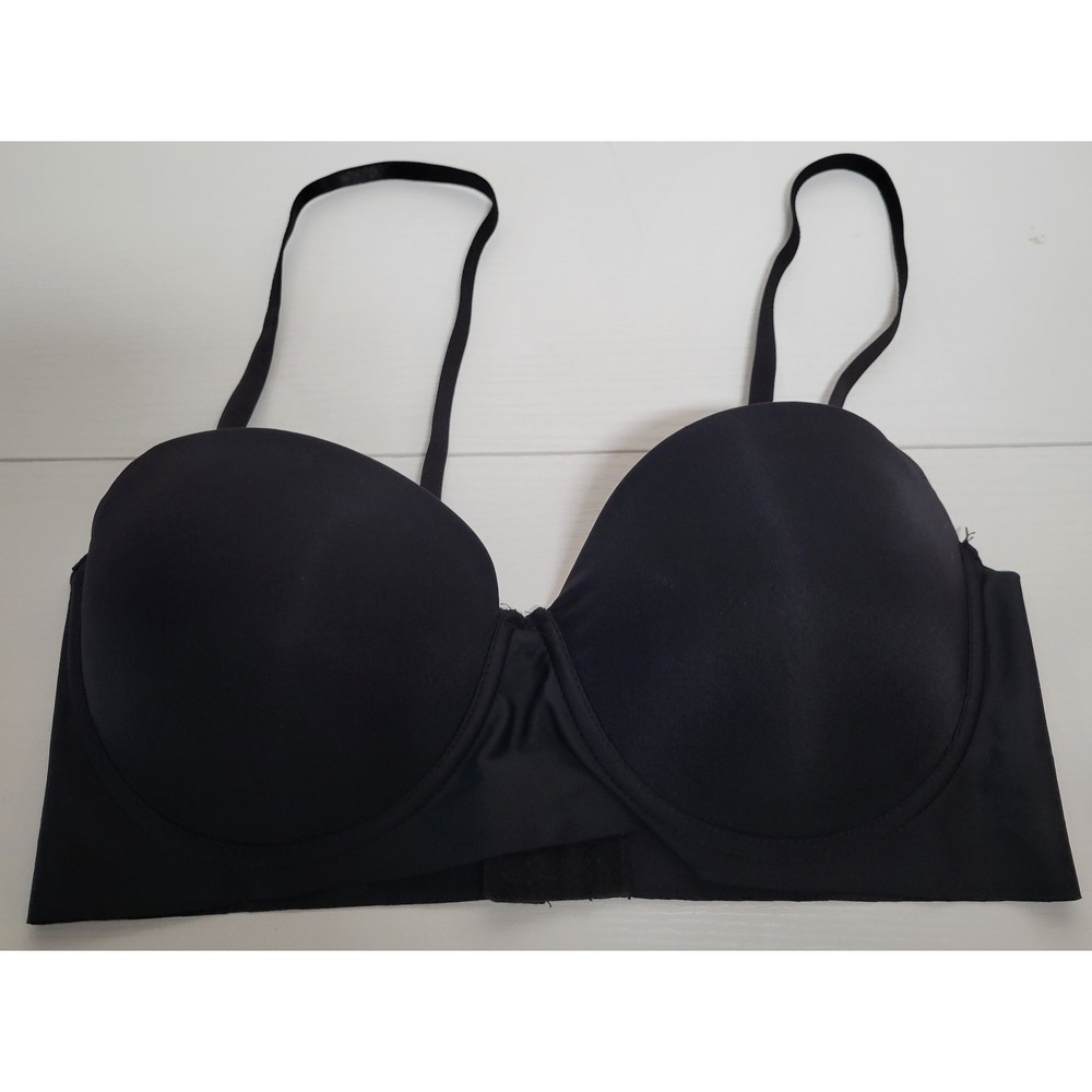 Vince Camuto Underwire Bra Size 38C Women's Black Adjustable Straps Padded 1799
